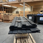 Blokhut profiel, zwart gespoten